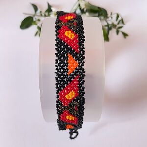 Beaded Bracelet with butterfly 🦋 Pattern